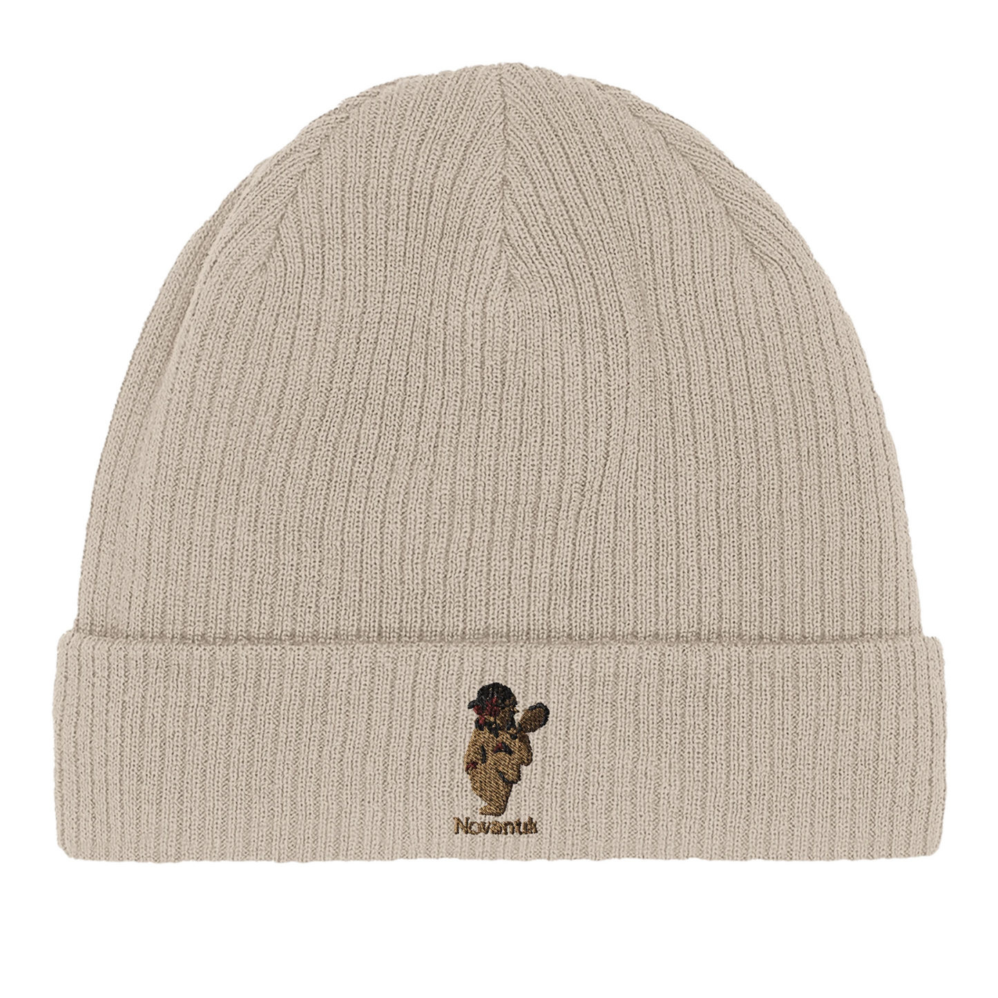 Novantik Signature Mütze Beige