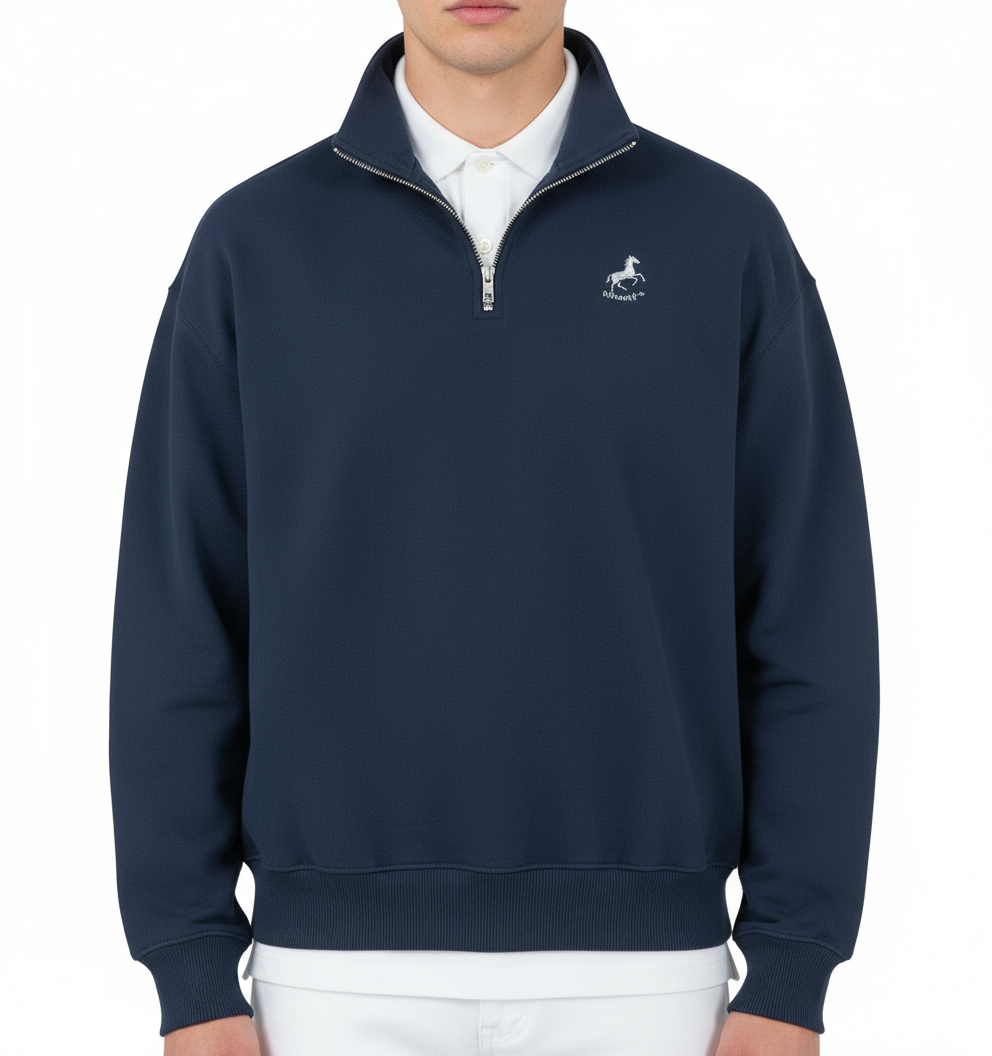 Novantik Half-Zip Navy