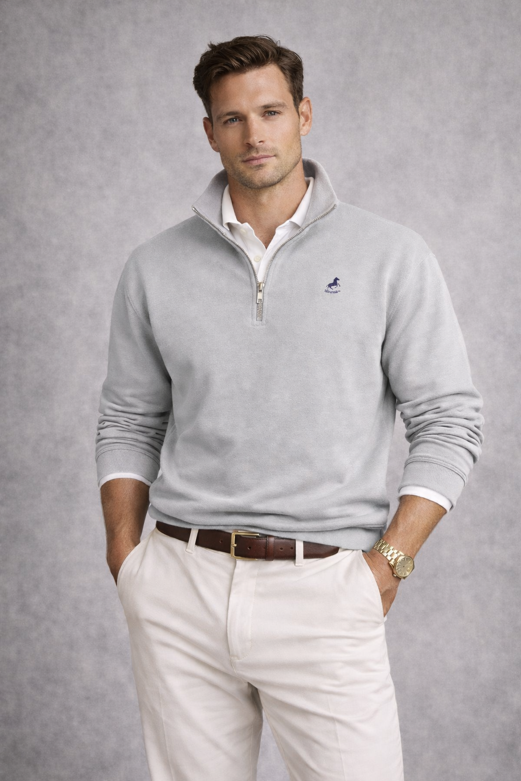 Novantik Half-Zip Grey