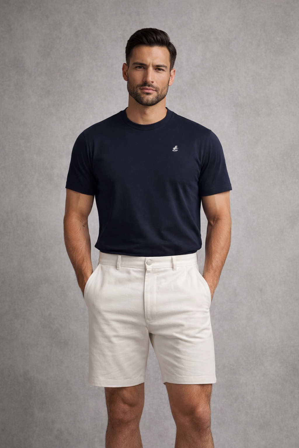 Novantik  Basic T-Shirt Navy