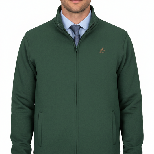 Novantik Kragen Jacke Forestgreen