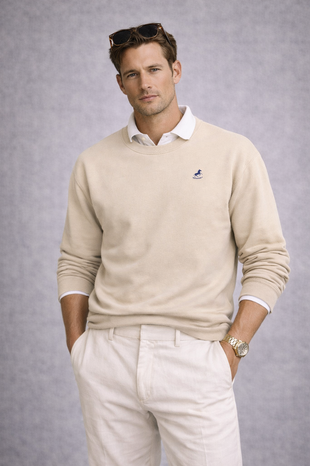 Novantik Sweatshirt Beige