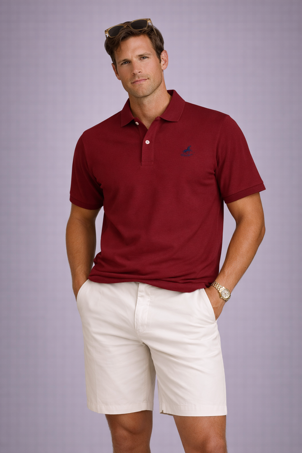 Novantik Polo-Shirt Burgundy