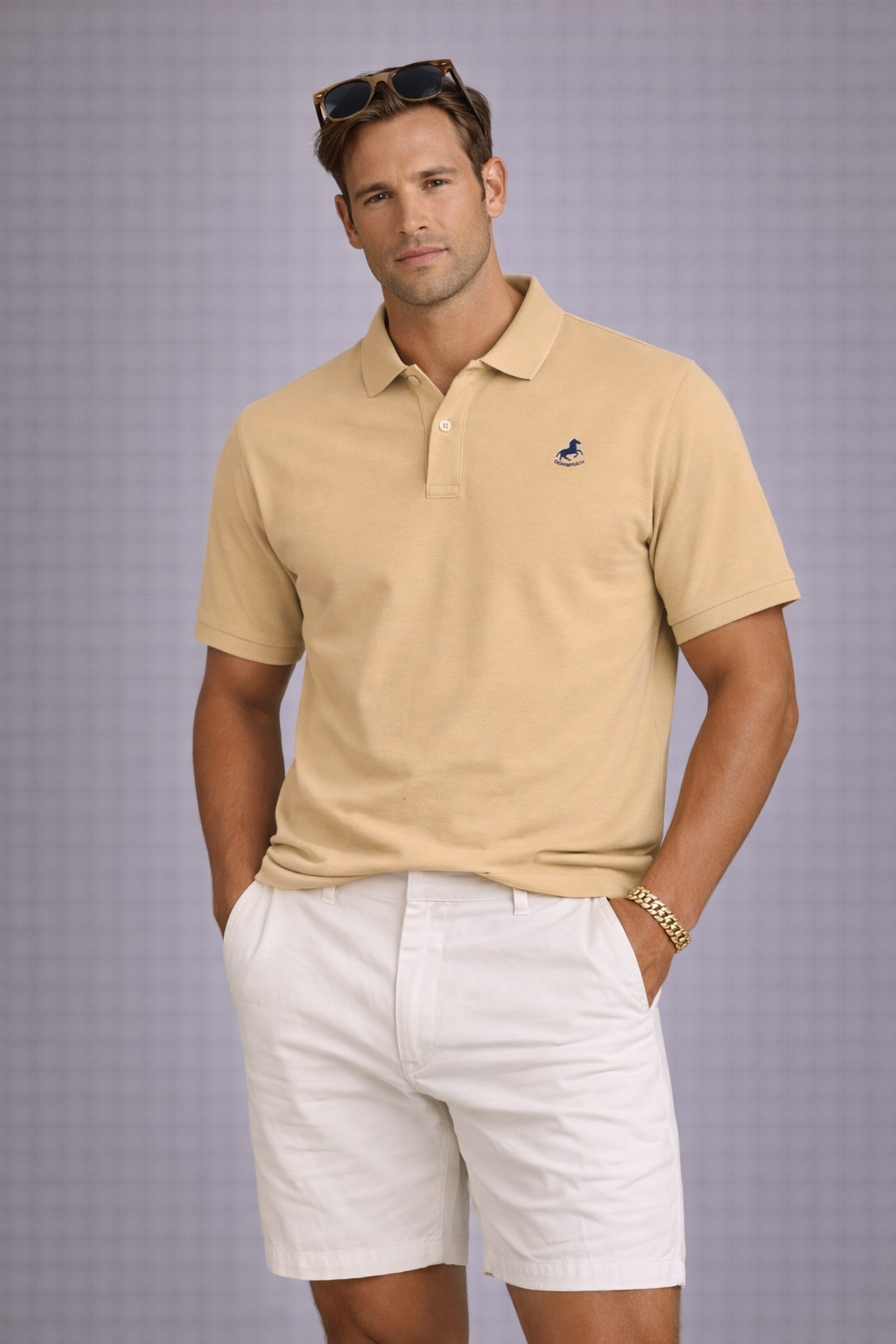 Novantik Polo-Shirt Beige